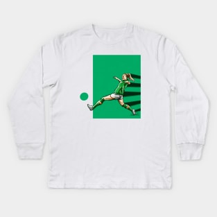 Louise Quinn - Ireland Womens National Team Football Artwork Kids Long Sleeve T-Shirt